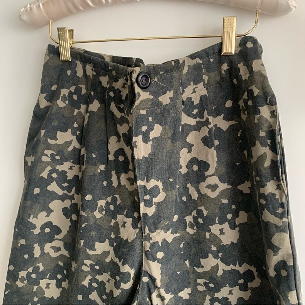 ANTHROPOLOGIE THE WANDERER CAMO PANTS GREEN TAN - Picture 14 of 14